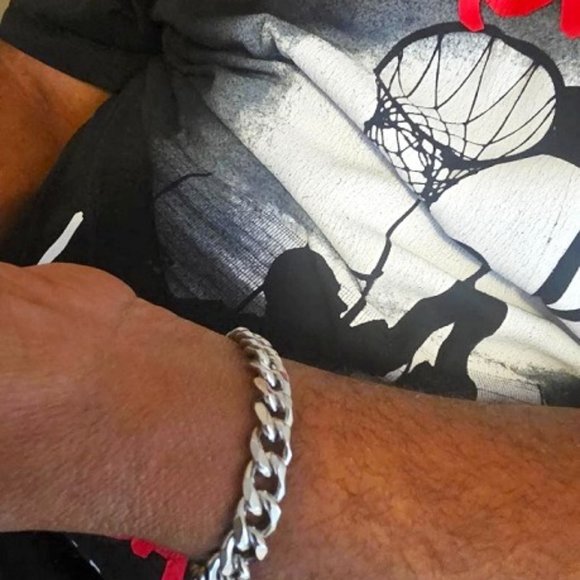 New Big Stainless Cuban Link Steel 11mm Thick Bracelet (Unisex) - Picture 5 of 7